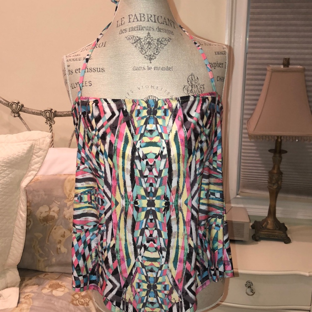 Becca Geometric Tankini Set